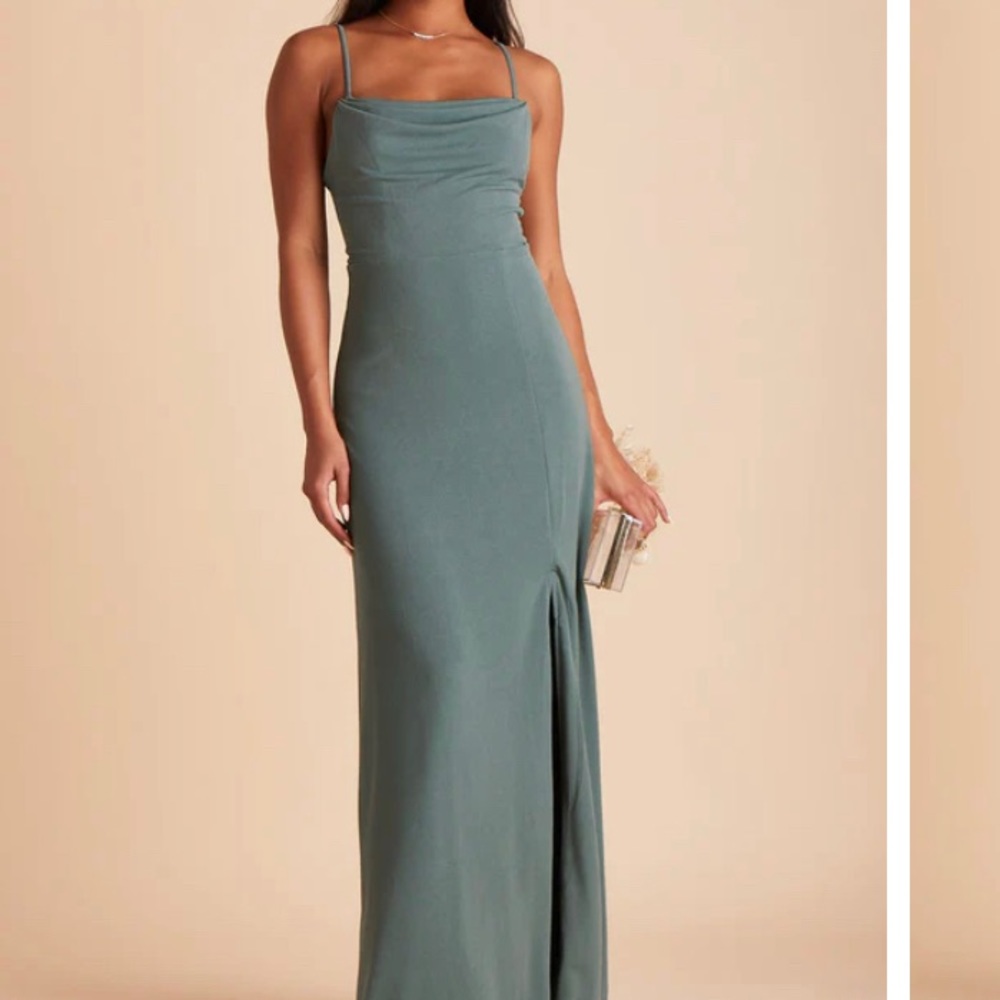 Ash Crepe Dress - Sea Glass